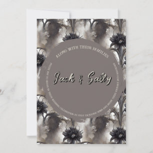 Estilo gótico Invitación a la boda oscura
