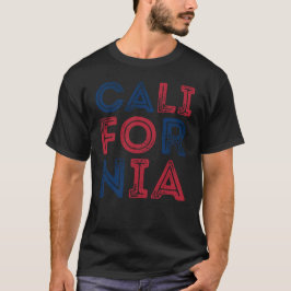 Estilo Grunge de California Leyendo camiseta mascu