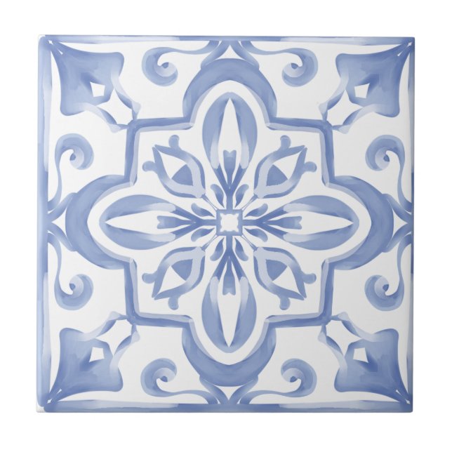 estilo italiano, azulejos azules, mediterráneos, (Frente)