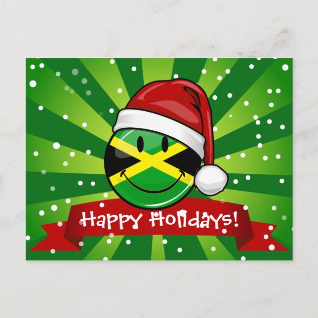Estilo jamaicano alegre del navidad de la bandera (Anverso)