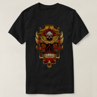 Estilo japonés de la camiseta de Luks Skull