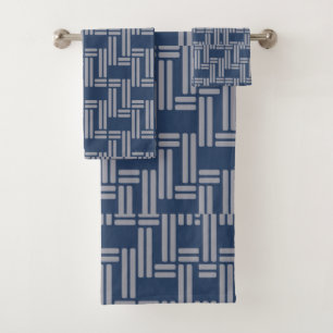 Estilo japonés del patrón de trapo gris azul