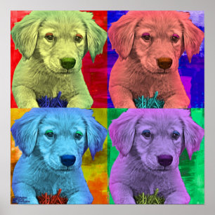 Estilo lindo del arte pop del perrito