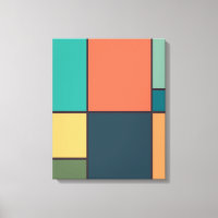 Estilo Mondriano Resumen de tonos retro de arte ge