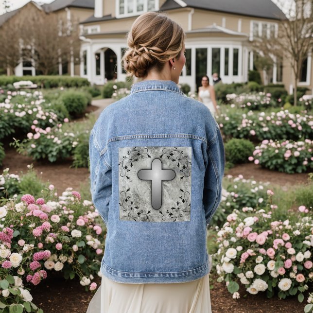 Estilo Ornate de la Chaqueta de Denim para Cruz Pl (Reverso Boda)