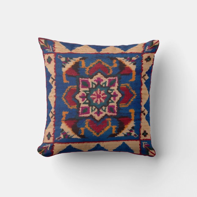 Estilo parisino con almohadas de kilim azul: Moda (Anverso)