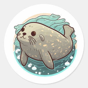 estilo personalizado de pegatina de sello lindo