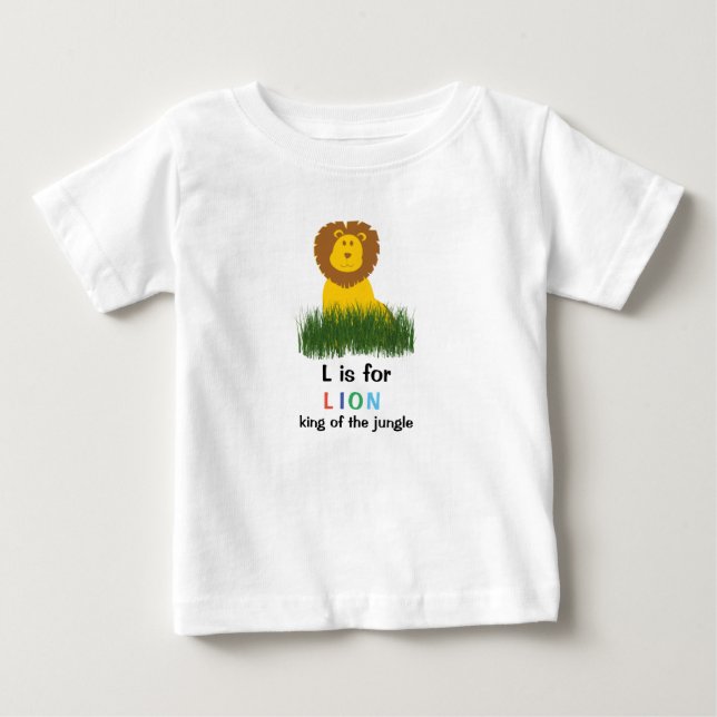 Estilo personalizado L es para la camiseta del beb (Anverso)