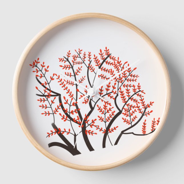 Estilo: reloj de pared redonda de 10" con marco de (Anverso)