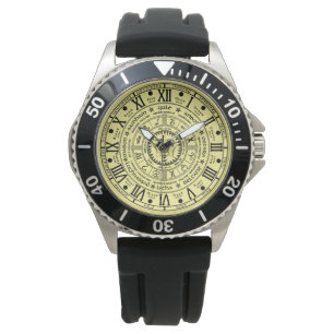 Estilo retro pagano, reloj de rueda del año