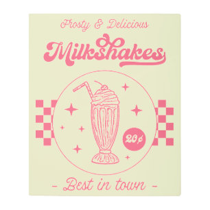 Estilo retro Poster Milkshake