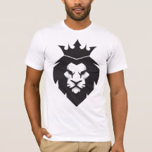 Estilo Rey León negro y blanco con camiseta de la 
