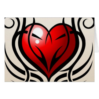 Estilo salvaje del tatuaje del corazón