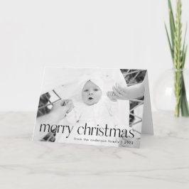 Estilo simple Negro Feliz Navidad 2002 Foto