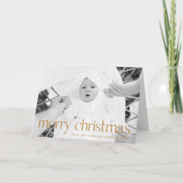 Estilo simple oro Feliz Navidad 22 Foto