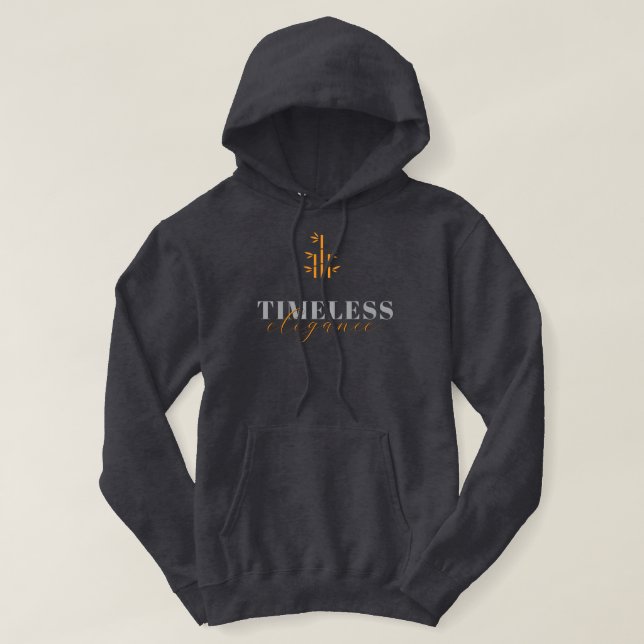 Estilo: Sudadera básica para hombre (Gris oscuro i (Diseño del anverso)