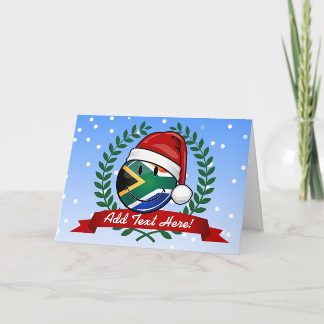 Estilo surafricano sonriente del navidad de la (Anverso)