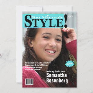 ¡Estilo! Tarjeta de agradecimiento de revista Bat 