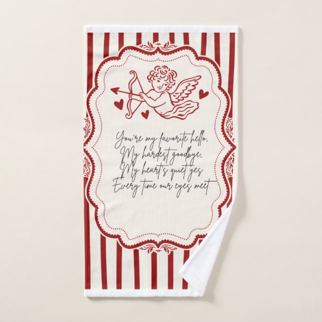 Estilo único de San Valentín por Sommer Hamilton (Toalla de mano)