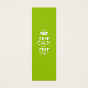 Estilo Verde Android Mantenga la calma y el texto