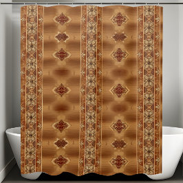 Estilo vertical de las cortinas de ducha rusticas