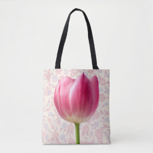 Estilo Vintage Gran Bolsa De Tosta De Tulipanes Ro