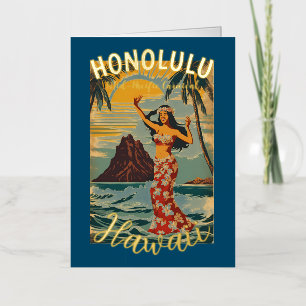 Estilo vintage hawaiano viaje Honolulu medio pacíf
