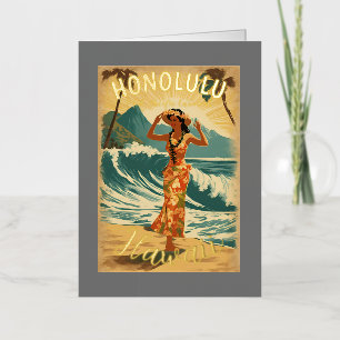 Estilo vintage hawaiano viaje Honolulu medio pacíf
