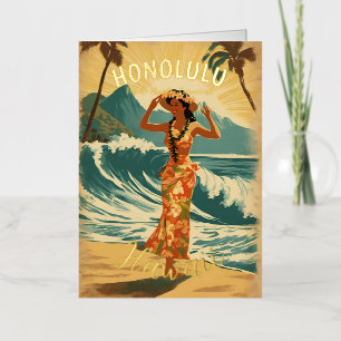 Estilo vintage hawaiano viaje Honolulu medio pacíf