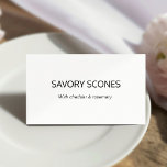Estiloso caligrafía Tabla de etiquetas de alimento<br><div class="desc">Eleva tu evento con estas elegantes etiquetas de caligrafía estilo Buffet Food y números de mesa. Diseñadas con un toque minimalista pero sofisticado, estas tarjetas presentan una hermosa caligrafía estilo script que añade un encanto intemporal a cualquier configuración. Perfecto para bodas, duchas de novias, duchas para bebés o fiestas de...</div>