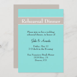 Estiloso ensayo Boda Invitación a cenar