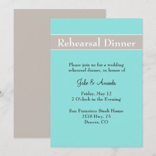 Estiloso ensayo Boda Invitación a cenar