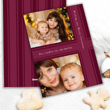 Estiloso Navidad de cintas magenta púrpura