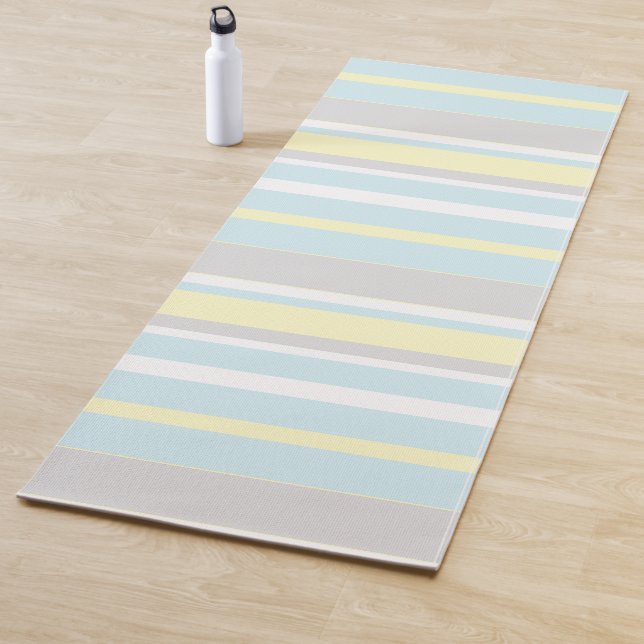 Estiloso Tiras Pastel Positivo Vibes Yoga Mat (In situ)