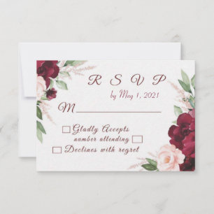 Estimada Floral RSVP