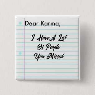 Estimado botón de Karma