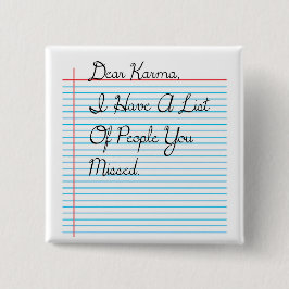 Estimado botón de Karma