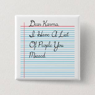 Estimado botón de Karma