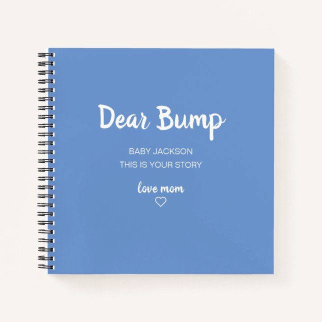 Estimado Diario de Embarazo de Bump Keepsake (Anverso)