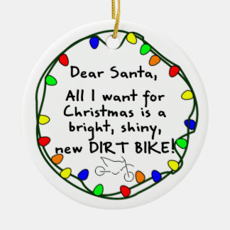 Estimado ornamento del navidad de la bici de la
