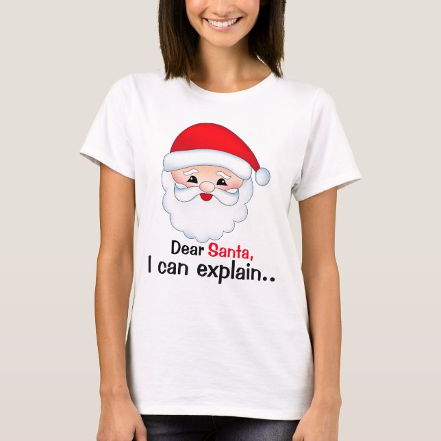 Estimado Papá Noel puedo explicar la camiseta bási (Anverso)