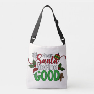 Estimado Santa Define Buenos Navidades   Bolsa de 