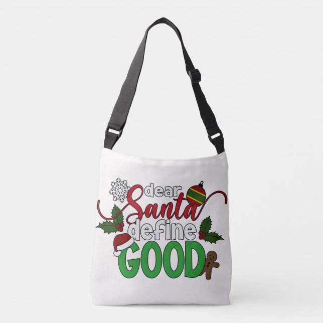 Estimado Santa Define Buenos Navidades | Bolsa de  (Anverso)