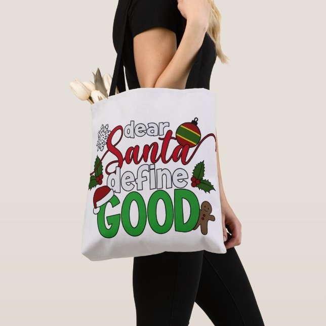 Estimado Santa Define Buenos Navidades | Bolsa de  (Detalle)