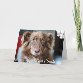 Estimado Santa, define la tarjeta de Navidad