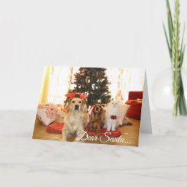 Estimado Santa, define la tarjeta de Navidad