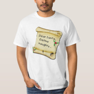 Estimado Santa… define las camisetas traviesas,