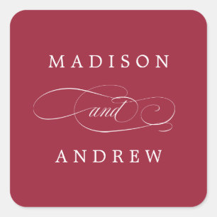 Estimados Pegatinas de boda personalizadas