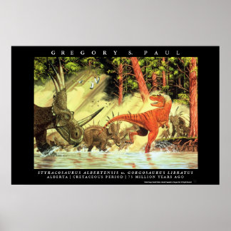 Estiracosaurios Posters de Dinosaurio Gorgosaurus