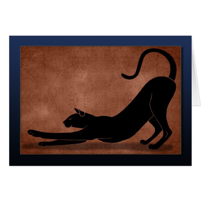 Estiramiento de gatos - Azul (Anverso (Horizontal))